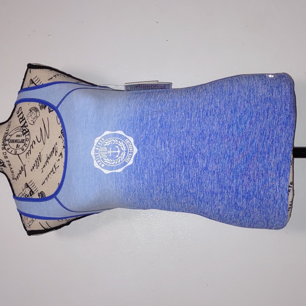 Kathy Sleeveless Tank Tops Size M Blue Pullover Stretch NWT